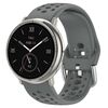 Per Amazfit Active 2 Holes Style 22mm Cinturino sportivo in silicone (grigio siderale)