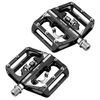 Pedale con lucchetto per bicicletta RACEWORK M215 per pedale piatto in lega di alluminio SPD senza clip (nero)