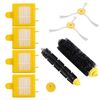 8 pezzi/set per iRobot Roomba serie 700/780 accessori per robot spazzatrici 4 filtri HEPA + 2 spazzole laterali + 1 paio di spazzole principali (giallo)