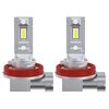 2 pezzi Mini 1:1 Lampadina per fari a LED per auto con spina diretta, specifiche: H11 (luce bianca)
