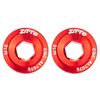 2 pezzi ZTTO Coprimanovella in lega di alluminio per bicicletta Viti per manovella per mountain bike, Stile: M18 Rosso