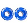 2 pezzi ZTTO Coprimanovella in lega di alluminio per bicicletta Viti per manovella per mountain bike, Stile: M18 Blu