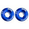 2 pezzi ZTTO Coprimanovella in lega di alluminio per bicicletta Viti per manovella per mountain bike, Stile: M19 Blu