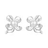 Orecchini a forma di fiore in argento sterling S925 con perle d'acqua dolce (SCE1842)