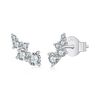 Orecchini a bolle in argento sterling S925 con moissanite (MSE080)