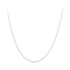 Collana base in argento sterling S925 placcata in platino con osso di serpente, specifiche: S Spessore 0,08 cm