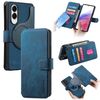 Per Samsung Galaxy S25 Edge 5G CaseNeo MagSafe RFID Antifurto Retro Custodia in Pelle per Telefono (Blu)