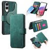 Per Samsung Galaxy S25 Edge 5G CaseNeo MagSafe RFID Antifurto Retro Custodia in Pelle per Telefono (Verde)