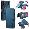 Per Samsung Galaxy A14 5G CaseNeo MagSafe RFID Antifurto Retro Custodia in Pelle per Telefono (Blu)