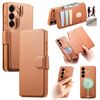 Custodia per Samsung Galaxy S25+ 5G, custodia Neo Finger Grip Strap MagSafe in pelle (marrone)