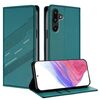 Per Samsung Galaxy F16 5G / M16 5G Custodia per telefono in pelle retrò con portafoglio multifunzionale in rilievo (verde scuro)