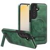 Per Samsung Galaxy S24 5G Custodia multifunzione MagSafe PU per telefono (verde)