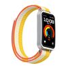 Per Huawei Band 10/9/8 Cinturino per orologio con gancio e passante in nylon con connettore metallico (bianco miglio)