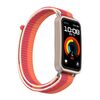 Per Huawei Band 10/9/8 Cinturino per orologio con gancio e passante in nylon con connettore metallico (peonia)