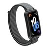 Per Huawei Band 10/9/8 Connettore in plastica con gancio e passante in nylon Cinturino per orologio (grigio)