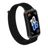 Per Huawei Band 10/9/8 Connettore in plastica Nylon Loop Hook e Loop Chiusura Cinturino per orologio (nero)