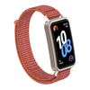 Per Huawei Band 10/9/8 Connettore in plastica Nylon Loop Hook e Loop Chiusura Cinturino per orologio (rosso rosa)