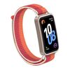 Per Huawei Band 10/9/8 Connettore in plastica Nylon Loop Hook e Loop Chiusura Cinturino per orologio (Peonia)