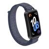 Per Huawei Band 10/9/8 Cinturino per orologio con gancio e passante in nylon con connettore in plastica (blu notte)