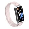 Per Huawei Band 10/9/8 Cinturino per orologio con gancio e passante in nylon con connettore in plastica (rosa perla)
