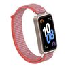 Per Huawei Band 10/9/8 Connettore in plastica Nylon Loop Hook e Loop Chiusura Cinturino per orologio (rosa fresco)
