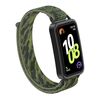 Per Huawei Band 10/9/8 Cinturino per orologio con gancio e passante in nylon con connettore in plastica (verde mimetico)