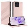 Per Asus Zenfone 11 Ultra Custodia per telefono in pelle retrò multifunzionale in rilievo (rosa)