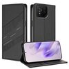 Per Asus ROG Phone 8 Pro Custodia per telefono in pelle retrò con portafoglio multifunzionale in rilievo (nero)