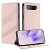 Per Asus ROG Phone 7 Pro Custodia per telefono in pelle retrò con portafoglio multifunzionale in rilievo (rosa)