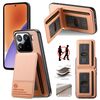 Per Xiaomi 15 Twill Tessuto Pelle Verticale Flip RFID Card Bag Custodia per Telefono (Rosa)