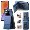 Per Xiaomi 15 Twill Tessuto Pelle Verticale Flip RFID Card Bag Custodia per Telefono (Blu)