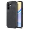Per OPPO Reno13 F Custodia per telefono in pelle vintage per PC (nero)