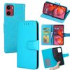 Per Motorola Moto G05 Custodia in pelle con texture di cristallo (blu cielo)