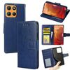 Per Motorola Moto G15 / G15 Power Custodia in pelle con texture Crystal (blu reale)