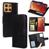Per Motorola Moto G15 / G15 Power Custodia in pelle con texture Crystal (nera)