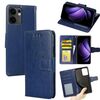 Per OPPO Reno13 F 5G / 4G Custodia in pelle con texture di cristallo (blu reale)