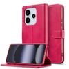 Per Redmi Note 14 4G 164,84 mm LC.IMEEKE Custodia per telefono in pelle di vitello (rosso)