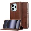 Per Redmi Note 14 4G 164,84 mm LC.IMEEKE Custodia per telefono in pelle di vitello (caffè)