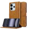 Per Redmi Note 14 4G 164,84 mm LC.IMEEKE Custodia per telefono in pelle di vitello (marrone)