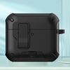 Per AirPods 4 Auricolari Bluetooth wireless Custodia protettiva con supporto MagSafe (nero)