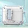 Per AirPods 4 Auricolari Bluetooth wireless Custodia protettiva MagSafe Holder (bianco azzurro)