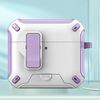 Per AirPods 4 Auricolari Bluetooth wireless MagSafe Holder Custodia protettiva (bianco viola)