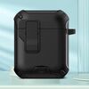 Per AirPods 2/1 Auricolari Bluetooth wireless Custodia protettiva con supporto MagSafe (nero)