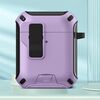 Per AirPods 2/1 Auricolari Bluetooth wireless Custodia protettiva con supporto MagSafe (viola)