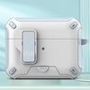 Per AirPods Pro auricolari Bluetooth wireless MagSafe Holder Custodia protettiva (bianco azzurro)