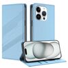 Per iPhone 14 Pro Custodia per telefono in pelle retrò con portafoglio multifunzionale in rilievo (azzurro chiaro)