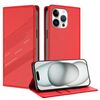 Per iPhone 14 Pro Max Custodia per telefono in pelle retrò con portafoglio multifunzionale in rilievo (rosso)