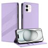 Per iPhone 12 / 12 Pro Custodia per telefono in pelle retrò con portafoglio multifunzionale in rilievo (viola chiaro)