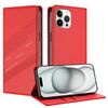 Per iPhone 12 Pro Max Custodia per telefono in pelle retrò con portafoglio multifunzionale in rilievo (rosso)
