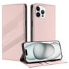 Per iPhone 12 Pro Max Custodia per telefono in pelle retrò con portafoglio multifunzionale in rilievo (rosa)